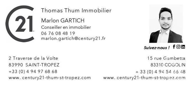 Afficher la photo en grand appartement à vendre - 3 pièces - 83.0 m2 - ST TROPEZ - 83 - PROVENCE-ALPES-COTE-D-AZUR - Century 21 Thomas Thum Immobilier
